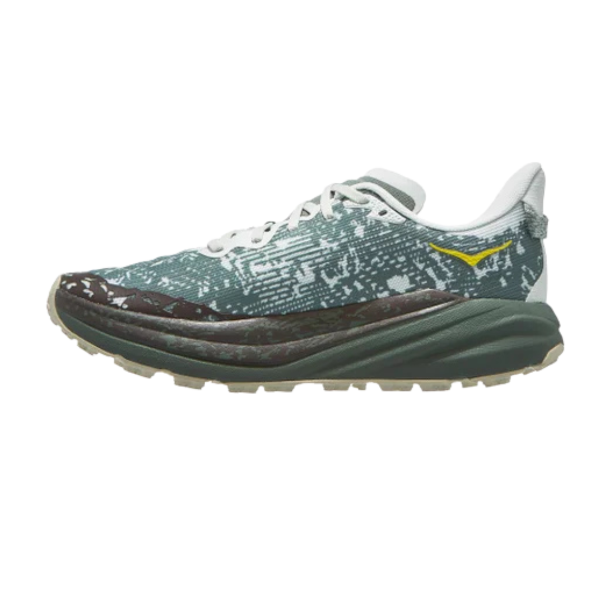 Hoka Speedgoat 6 GTX Trail Running & Hiking Shoes, Seagrass/Fern, back view
