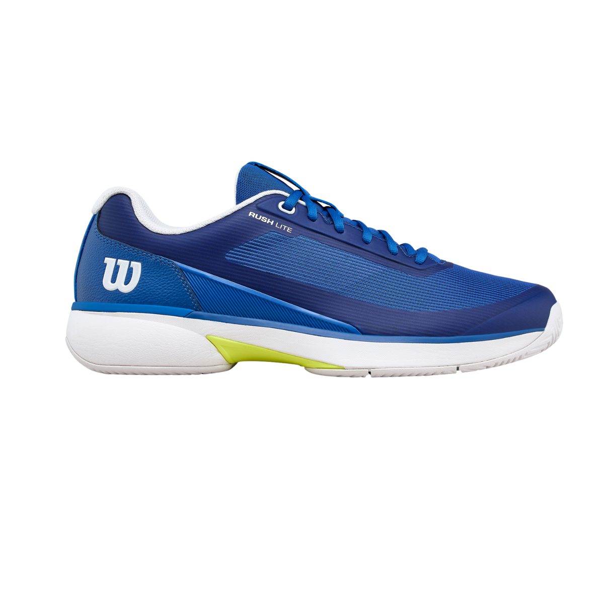 Wilson Rush Lite 5 Tennis Shoe Men, Deja Vu Blue/White, back view