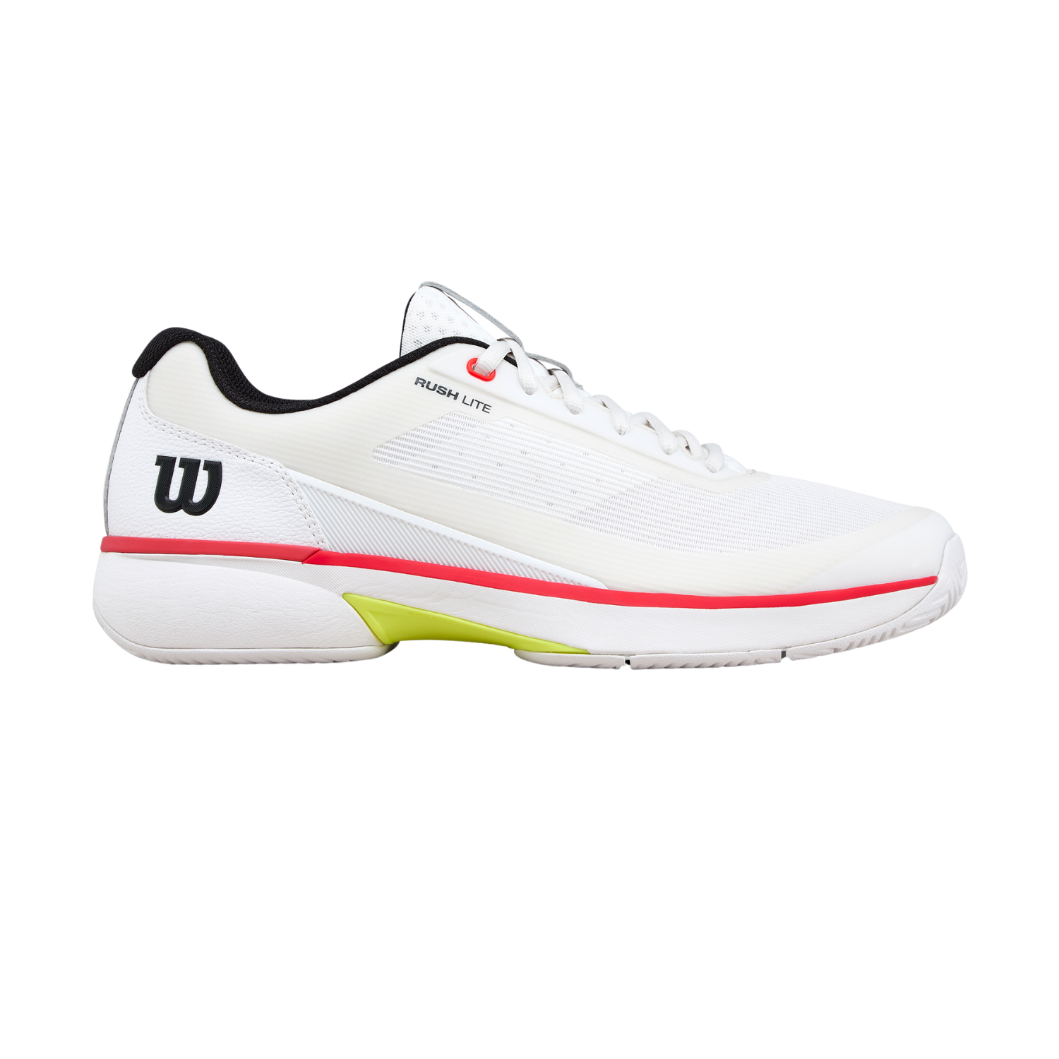 Wilson Rush Lite 5 Tennis Shoe Men - White/Red Tennis Shoes Wilson