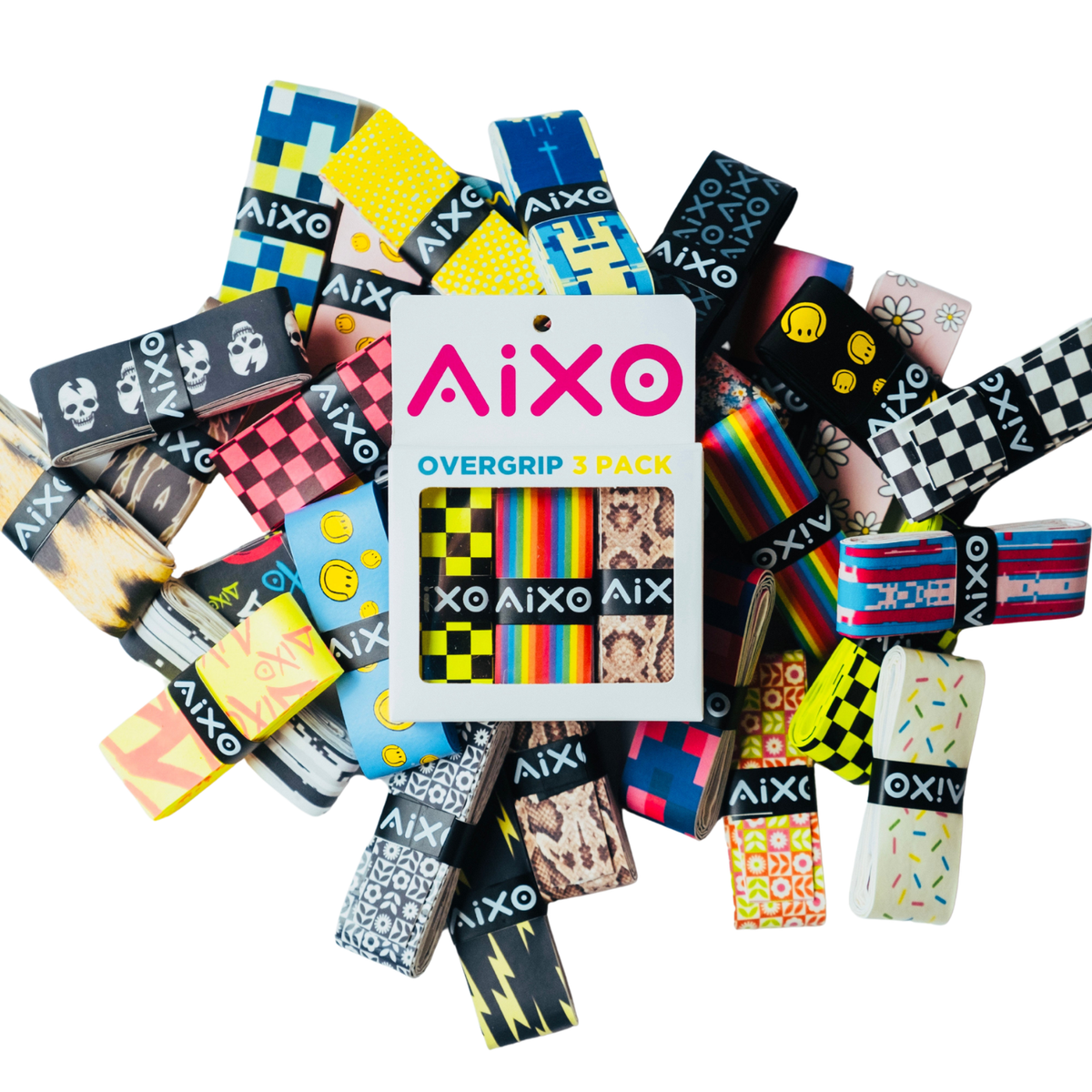Aixo Tiger Camo Tacky Overgrip Overgrips Aixo