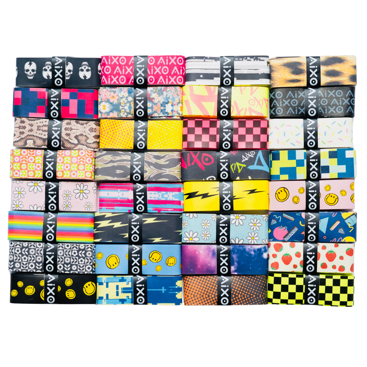 Aixo Tiger Camo Tacky Overgrip Overgrips Aixo