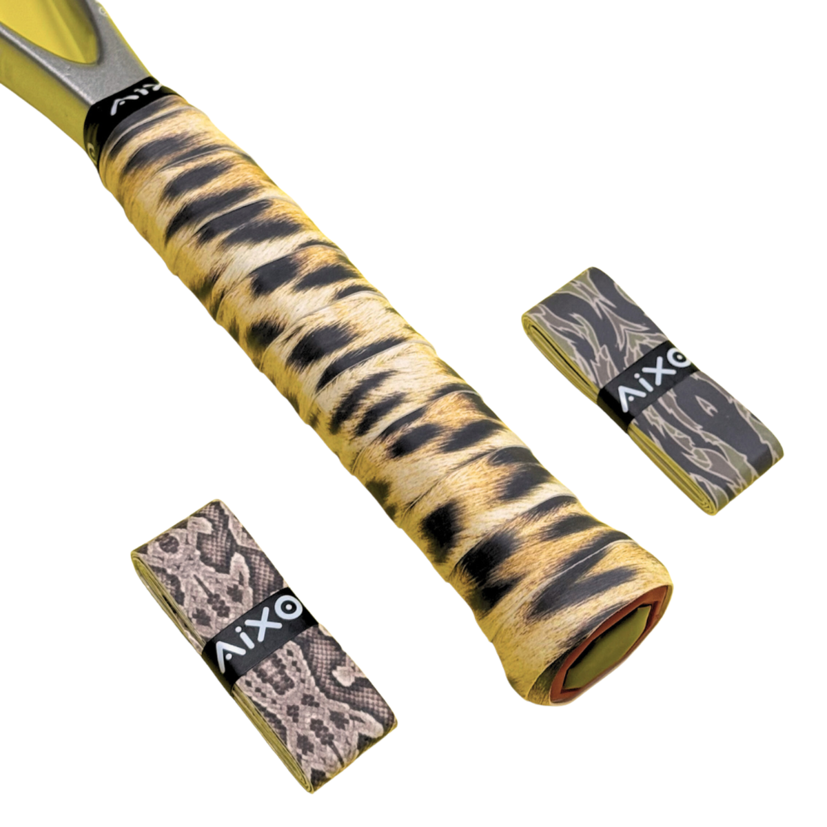 Aixo Tiger Camo Tacky Overgrip Overgrips Aixo
