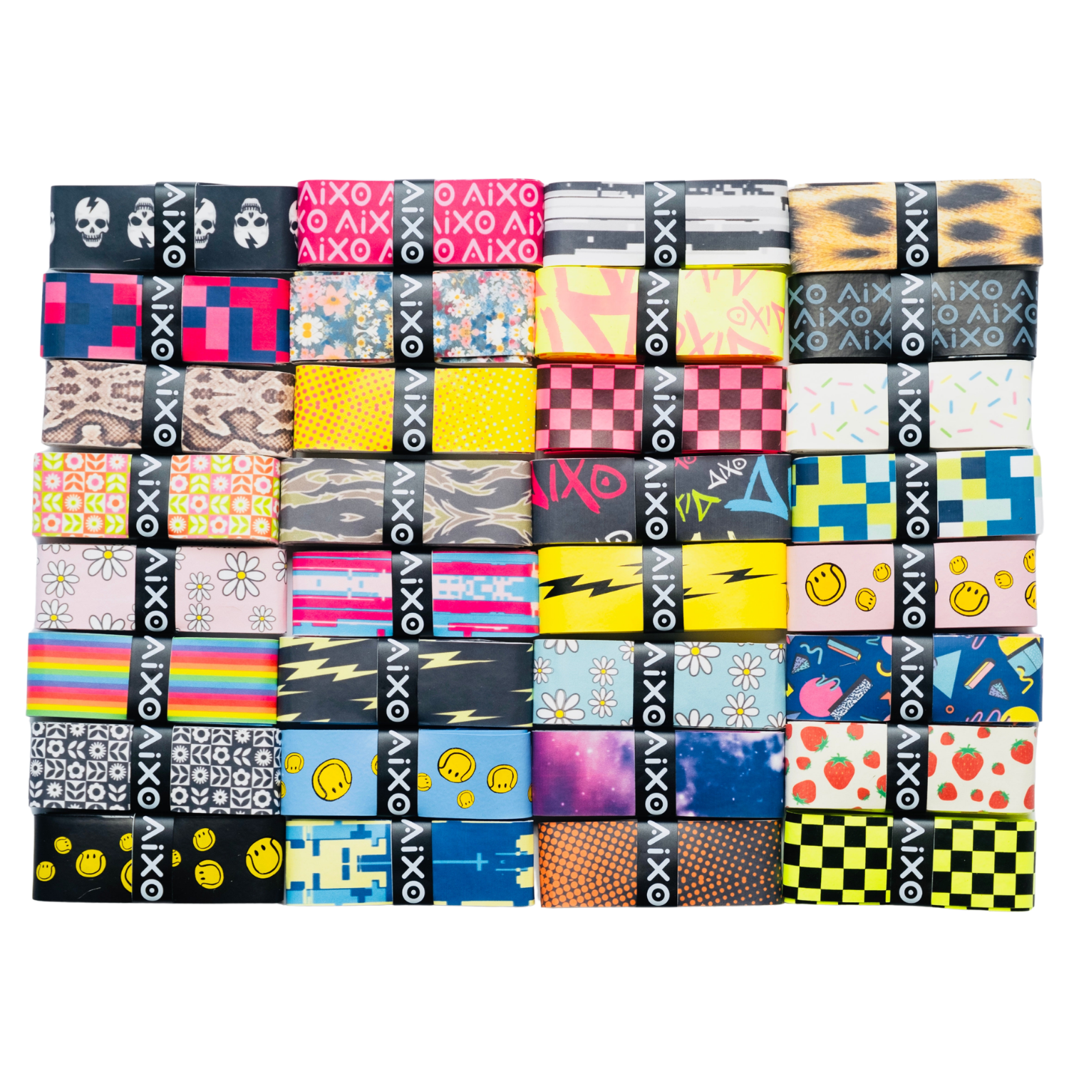Aixo Glitch Tacky Overgrip Blue Overgrips Aixo