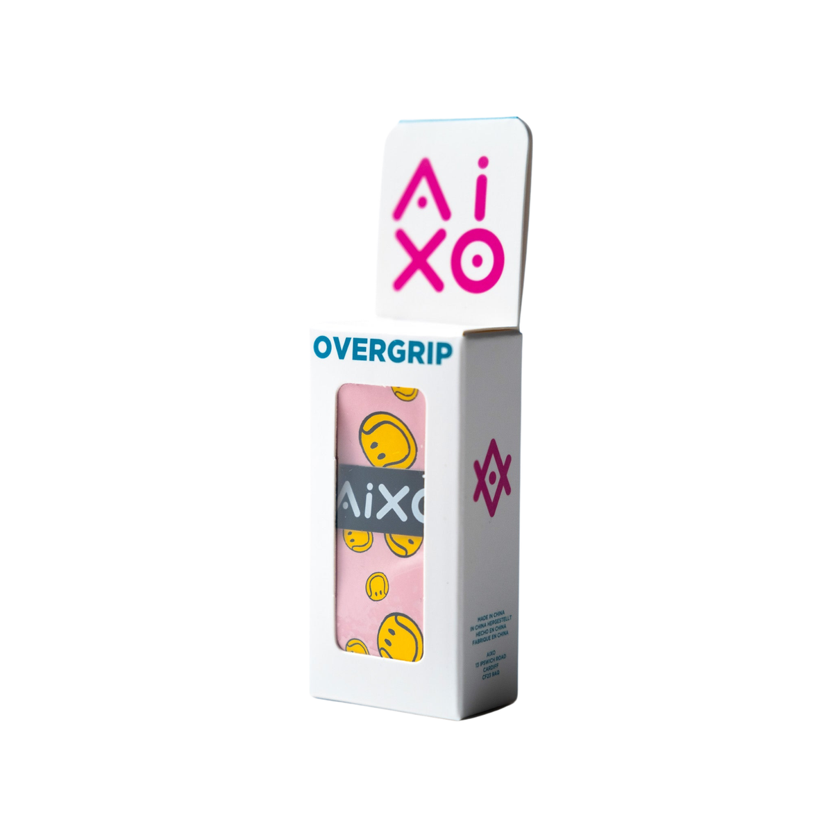 Aixo Smiley Ball Dry Overgrip Blue Overgrips Aixo