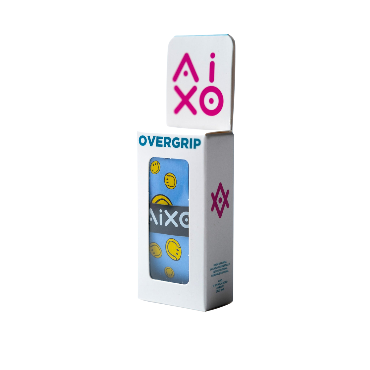 Aixo Smiley Ball Dry Overgrip Blue Overgrips Aixo