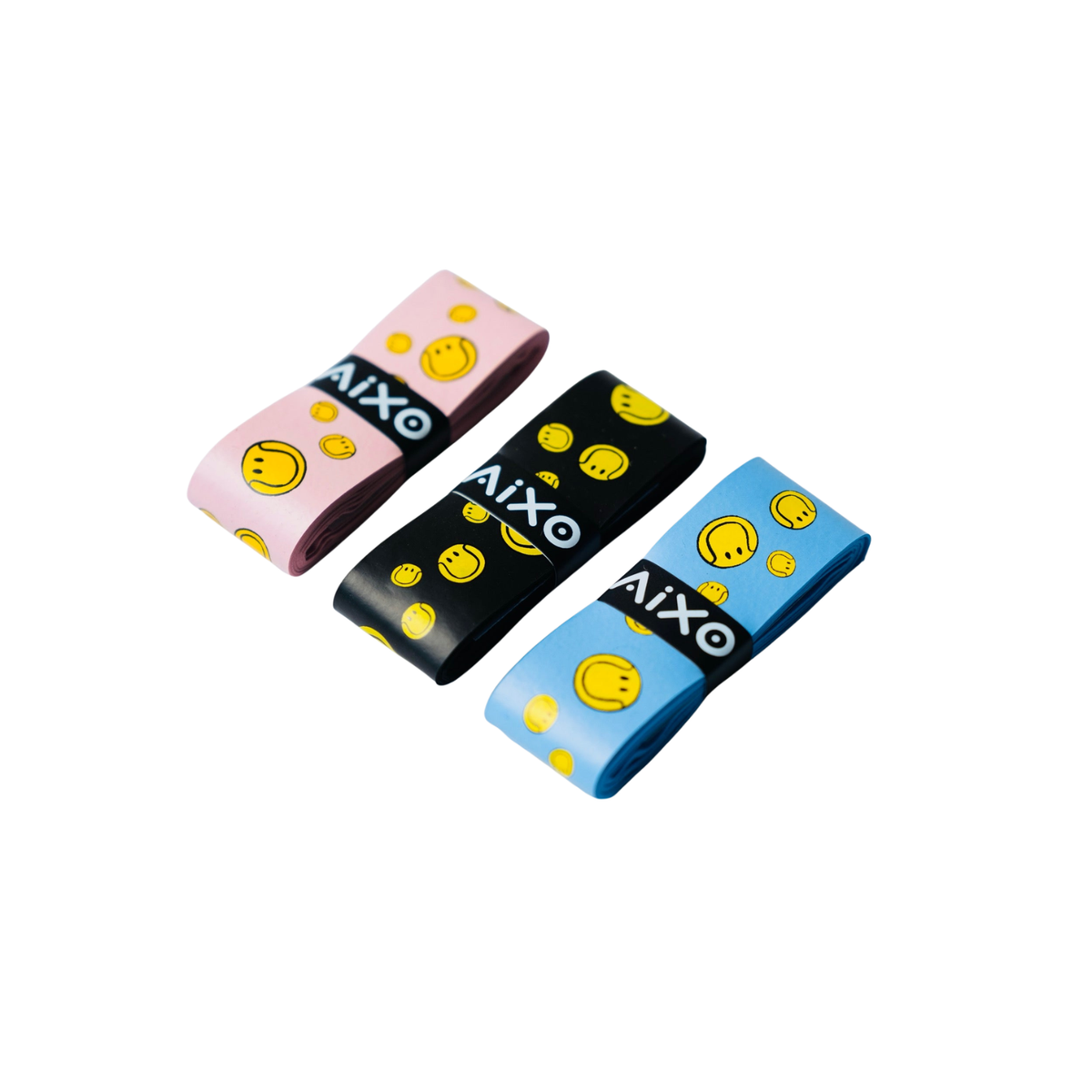 Aixo Smiley Ball Dry Overgrip Blue Overgrips Aixo