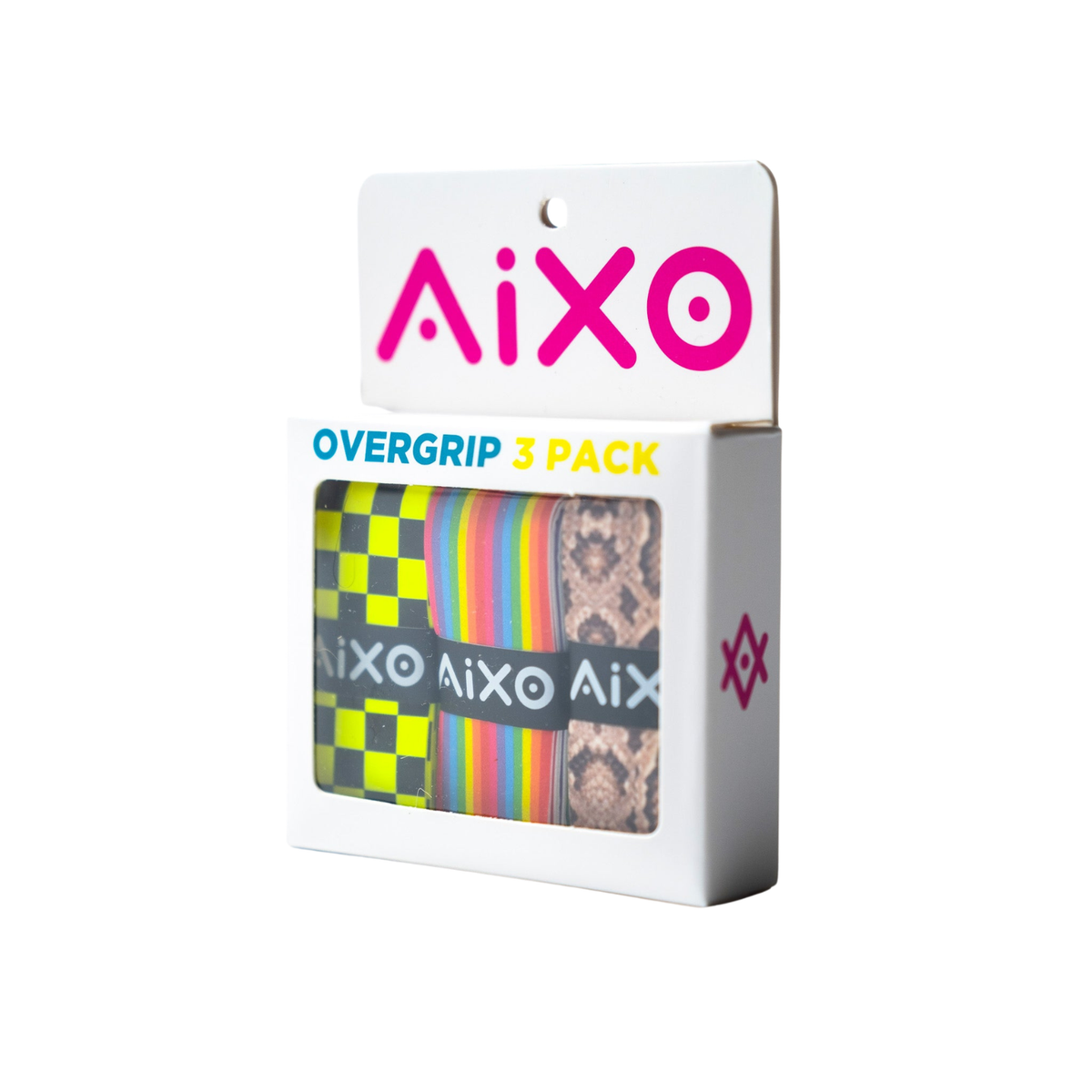 Aixo Rainbow Stripe Tacky Overgrip Overgrips Aixo