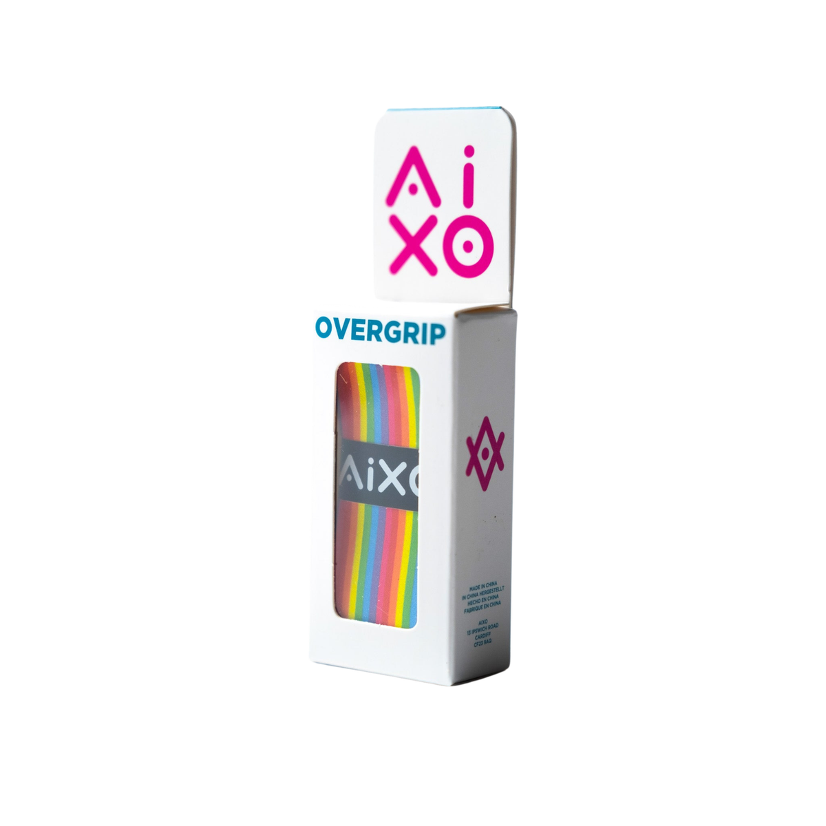 Aixo Rainbow Stripe Tacky Overgrip Overgrips Aixo