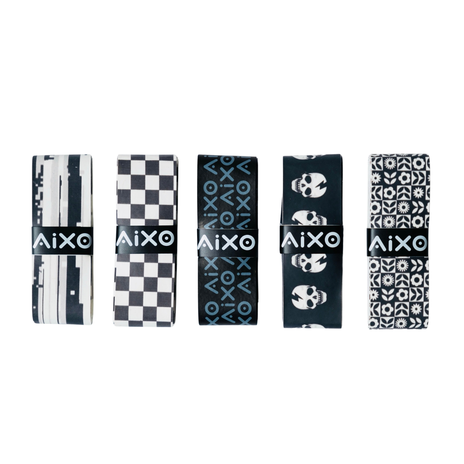 Aixo Checker Dry Overgrip Black & Yellow Overgrips Aixo