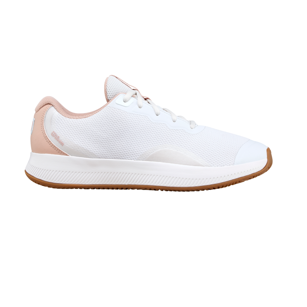 Wilson Intrigue Lite Tennis Shoe Women - White/Cameo Rose/Gum Tennis Shoes Wilson