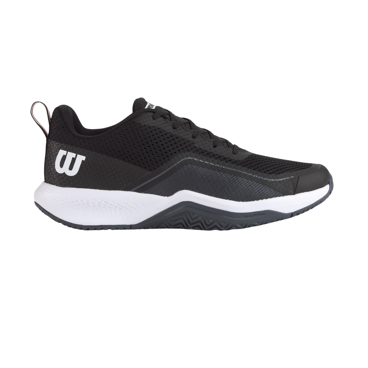 Wilson Rush Pro Lite Tennis Shoes Men, Black, back view