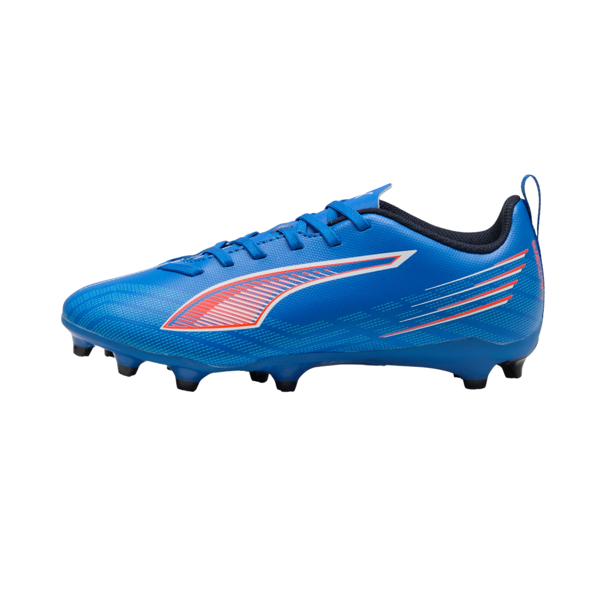 Puma ultra 6 Play FG/AG Football Boots Junior, Ultra Blue/Red, front view