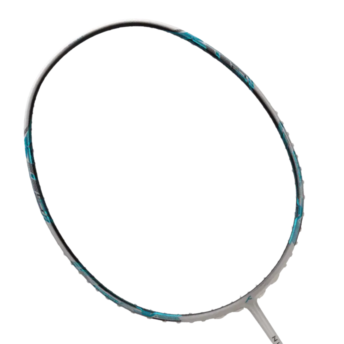 Hundred Nuclear 78 Badminton Racket, White/Blue, front view
