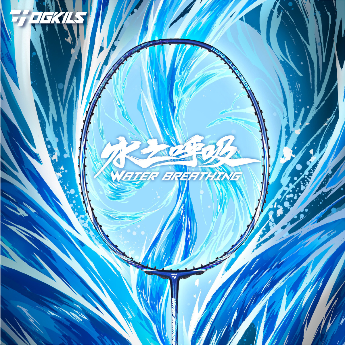 OGKILS Water Breathing Badminton Racket, Blue, view 11