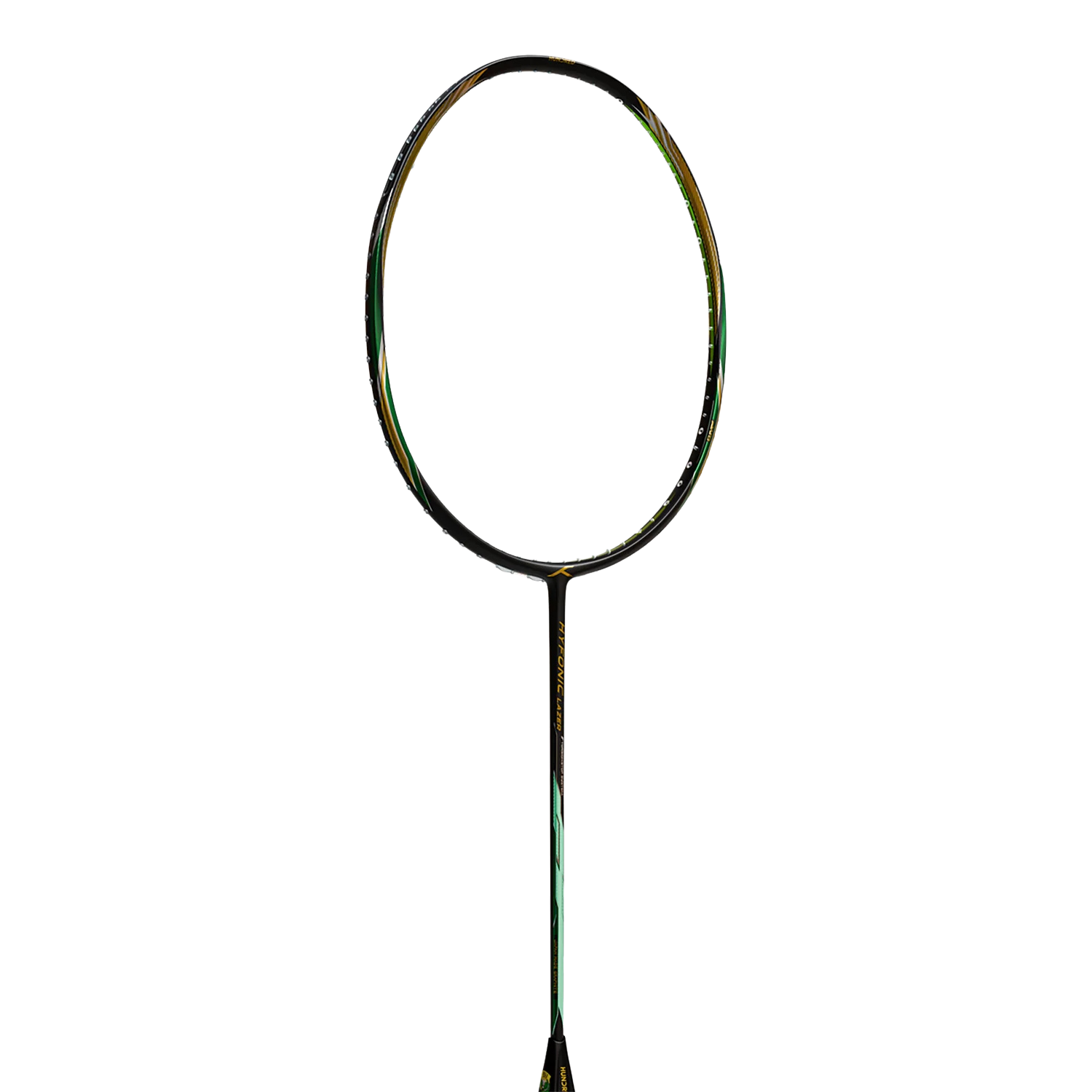 Hundred Hyfonic Lazer (5U) Strung - Black/Green Badminton Rackets Hundred