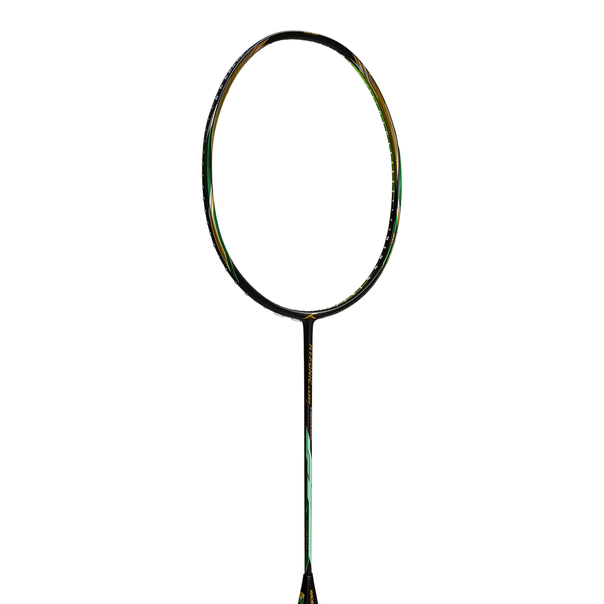 Hundred Hyfonic Lazer (5U) Strung - Black/Green Badminton Rackets Hundred