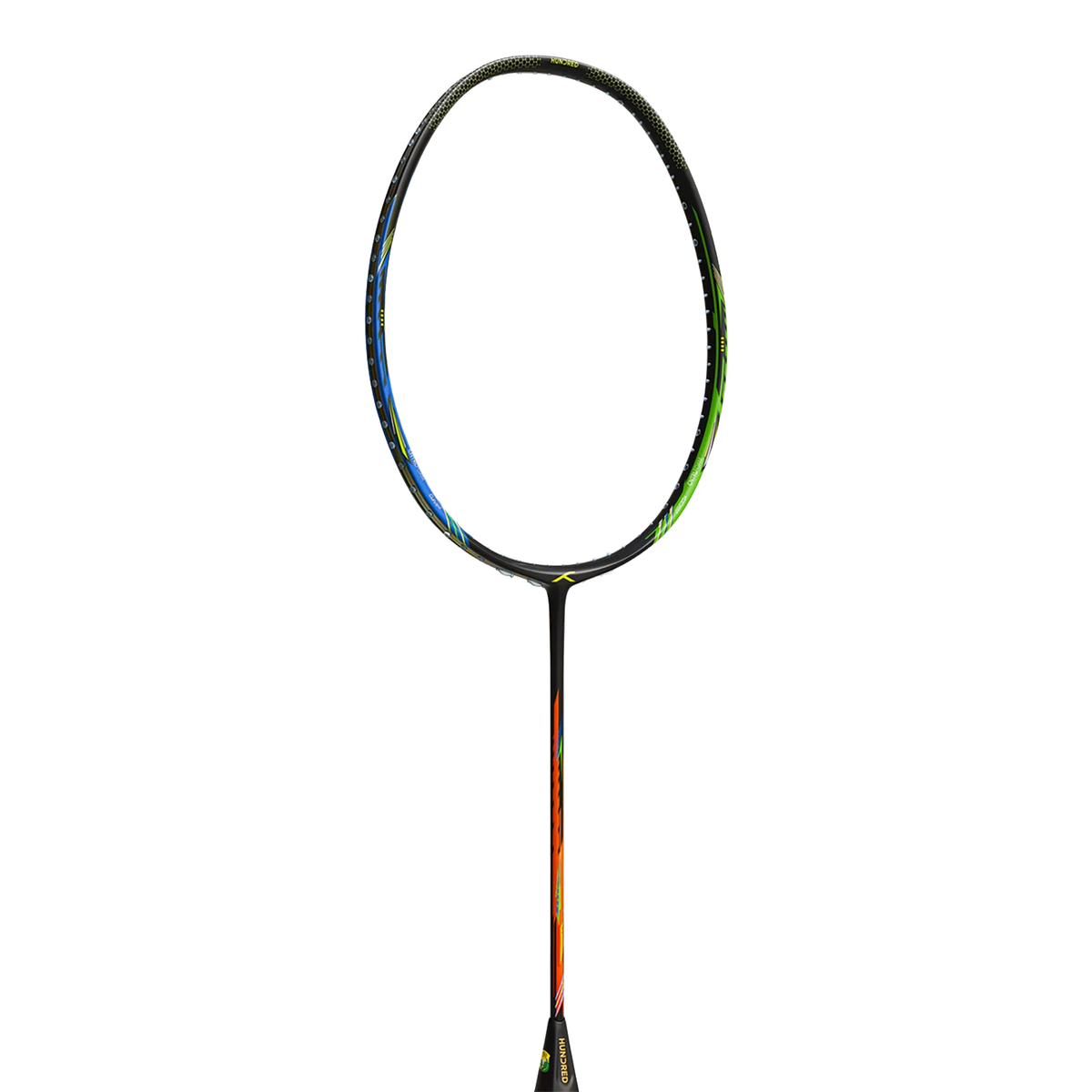 Hundred Flareon Typhoon Strung, Black/Green/Blue, back view