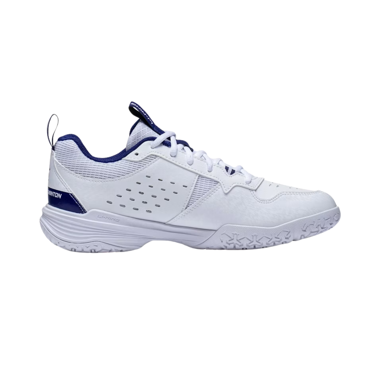 Li-Ning Almighty 5 Badminton Shoes AYTT001-3 - White/Blue Badminton Shoes Li-Ning