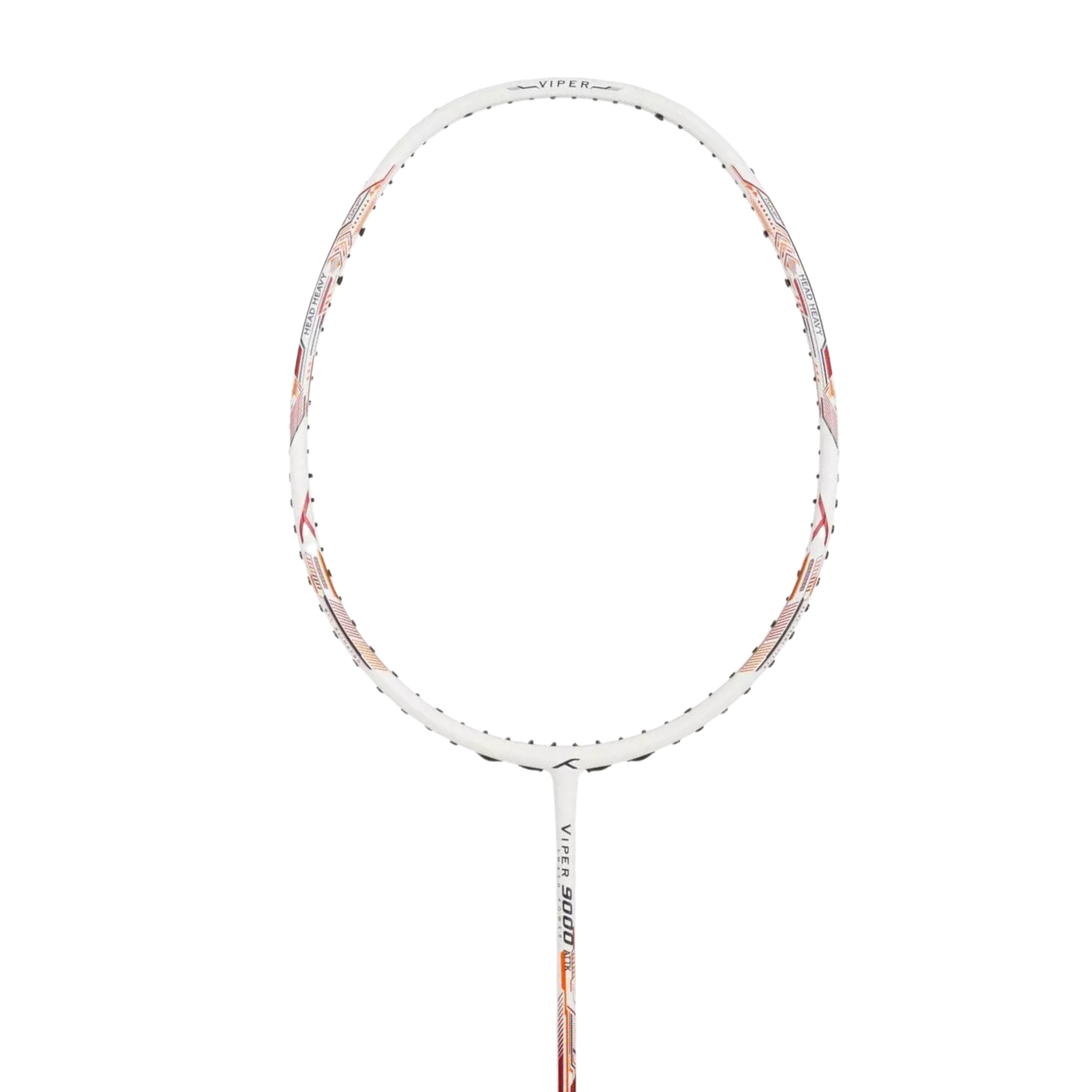 Hundred Viper 9000-5U Badminton Racket - White/Red Badminton Rackets Hundred