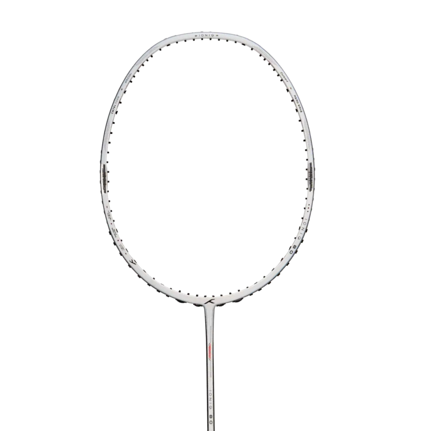 Hundred Ioniq 80 4U Badminton Racket - White/Black Badminton Rackets Hundred