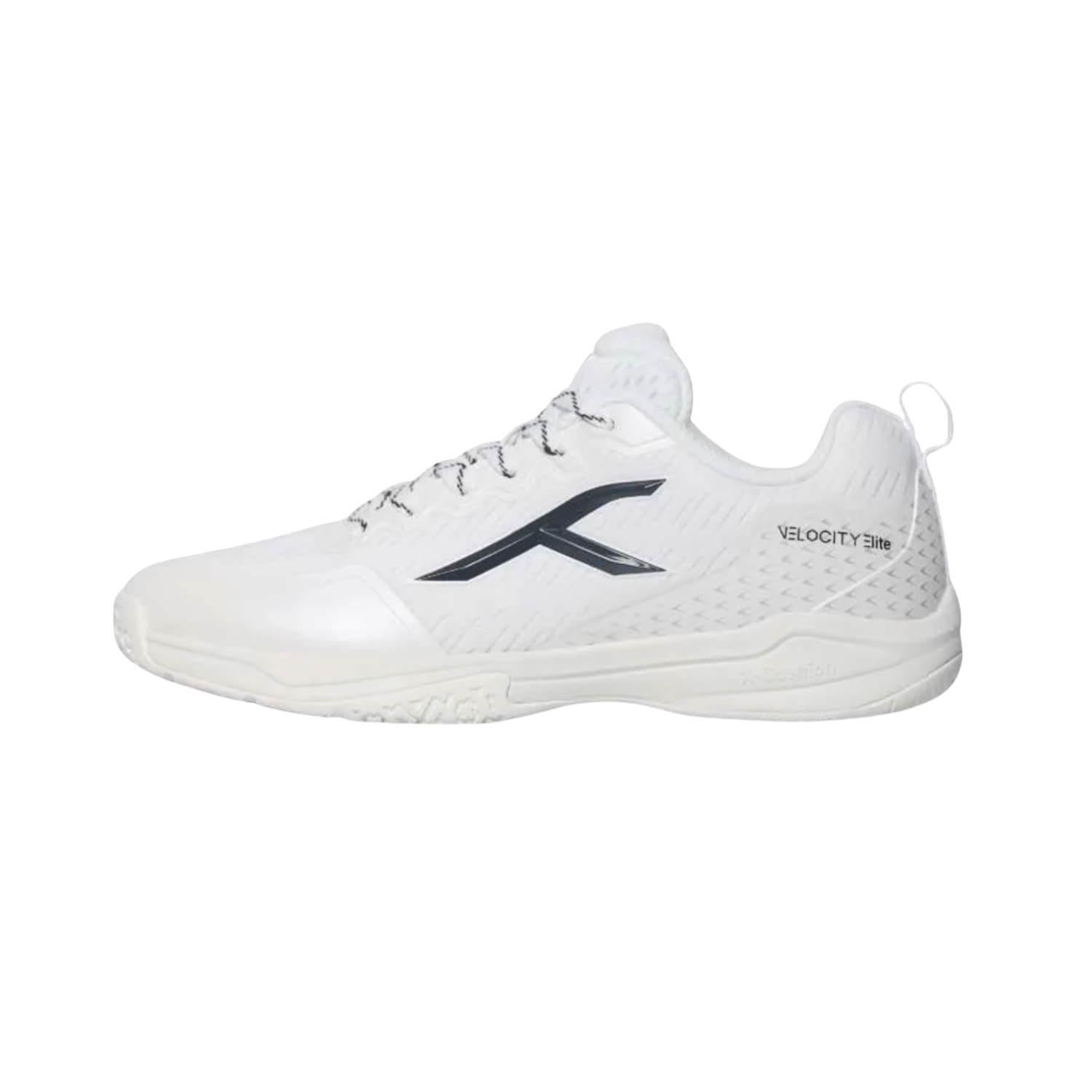 Hundred Velocity Elite Badminton Shoes - White/Black Badminton Shoes Hundred