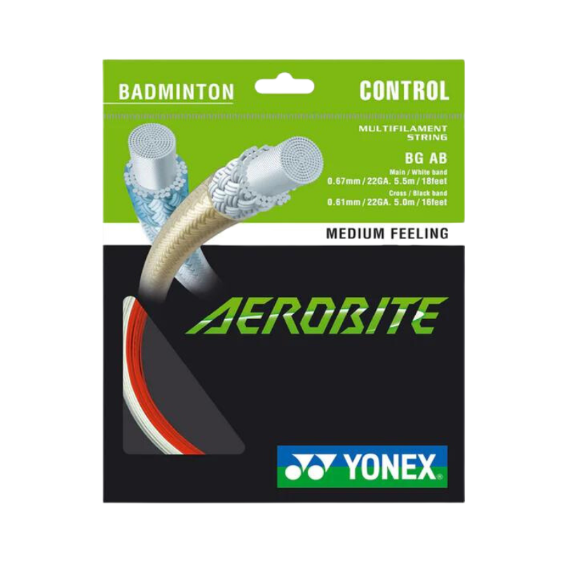 Yonex Aerobite String (10m Set) White/Blue String (Packs) Yonex