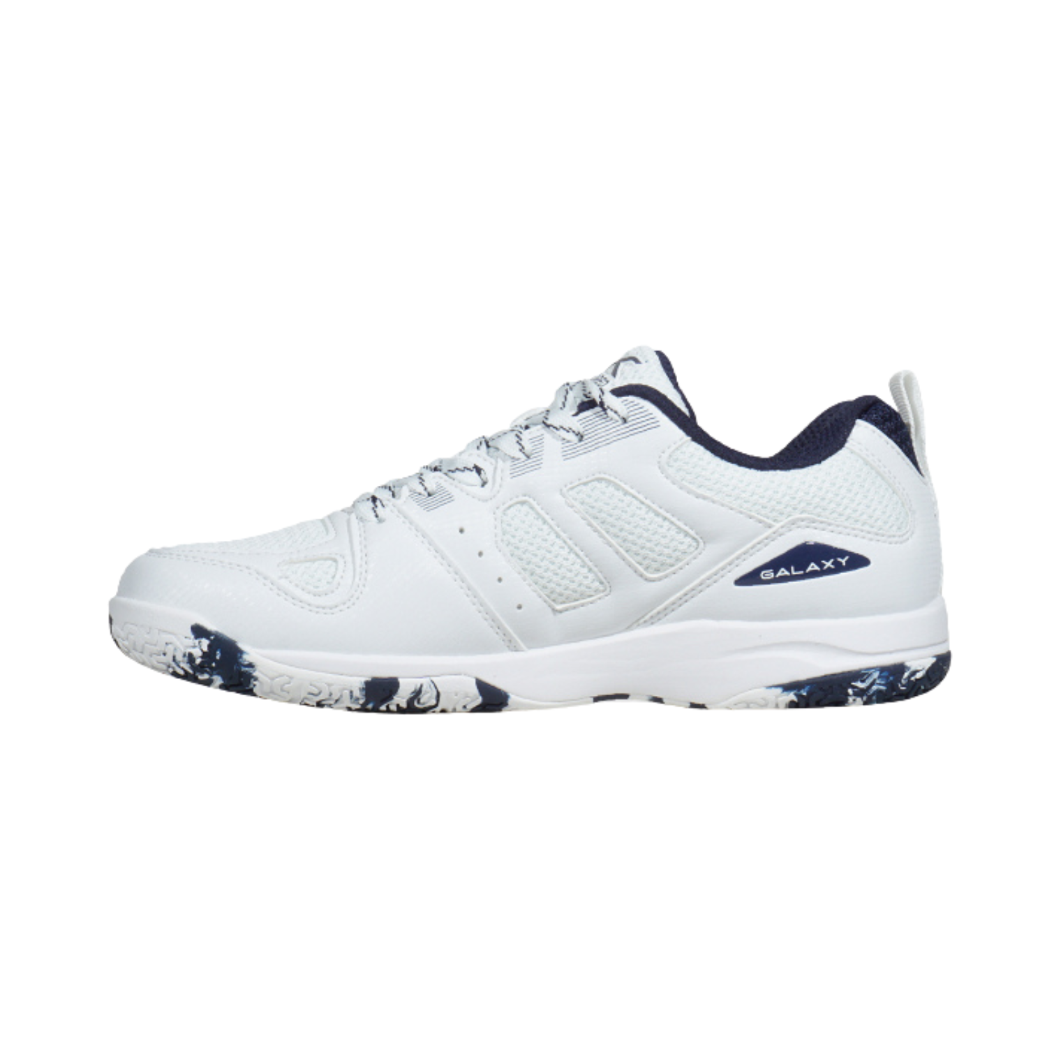 Hundred Galaxy Badminton Shoes - White/Navy Badminton Shoes Hundred