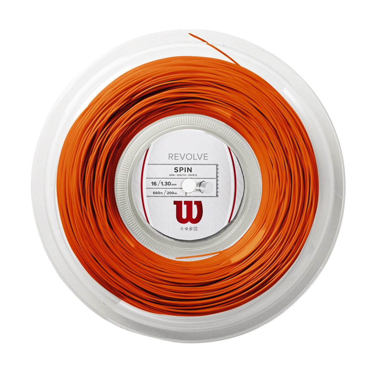 Wilson Revolve tennis string reel, orange