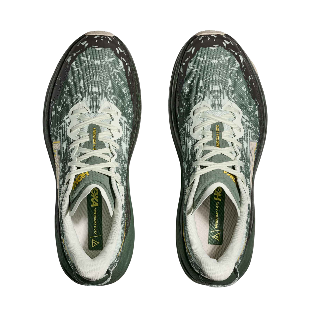 Hoka Speedgoat 6 GTX Trail Running & Hiking Shoes, Seagrass/Fern, detail view