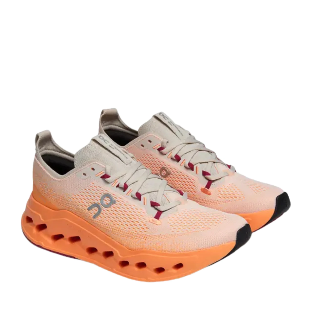 On Running Cloudsurfer Max Running Shoe Men - Pearl/Tangerine Running Shoes On Running