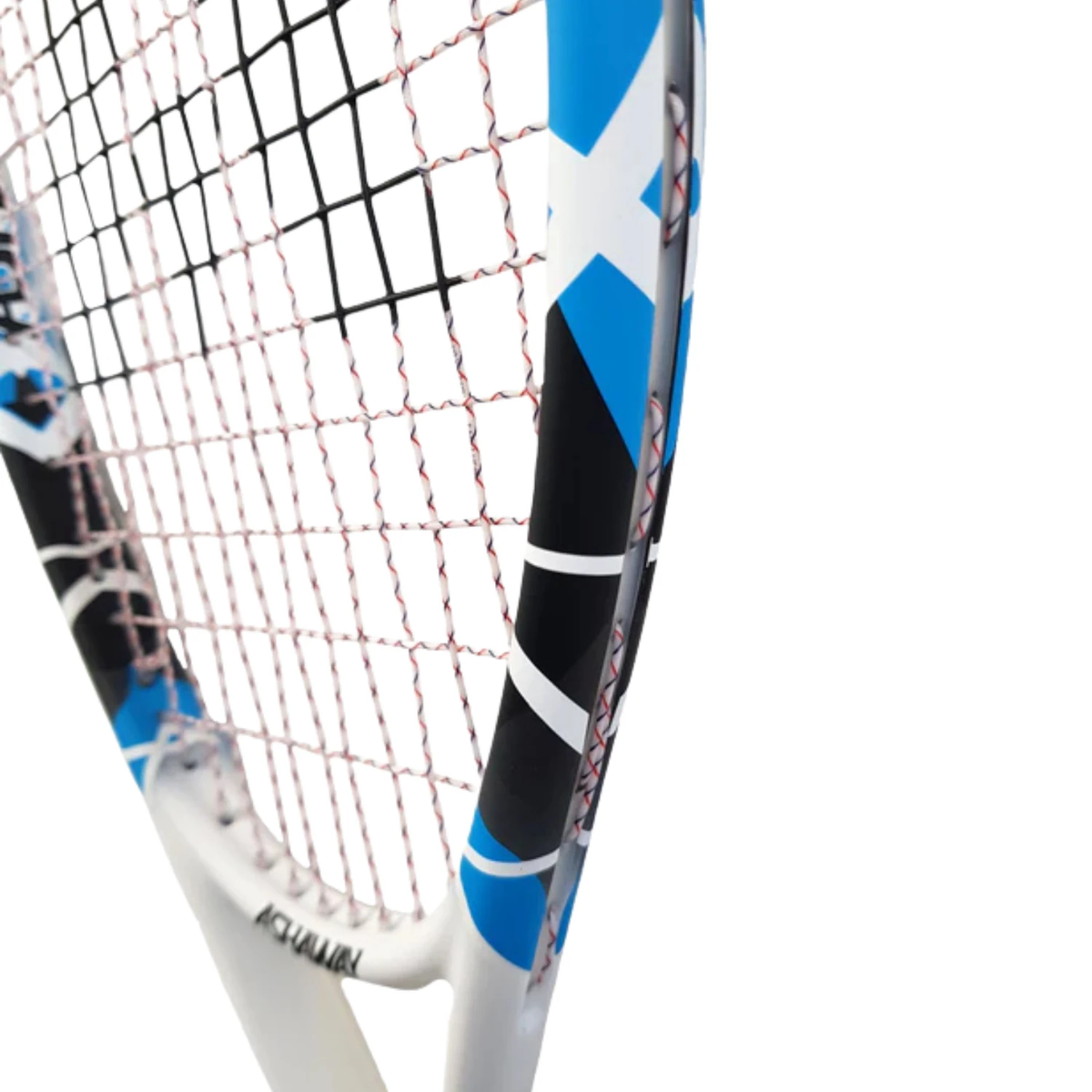 Ashaway Powerkill Meta ZX (White/Black/Blue) Squash Racket 135g, detail view
