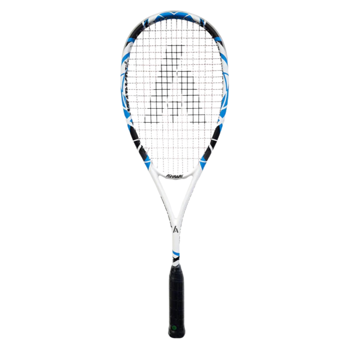 Ashaway Powerkill Meta ZX (White/Black/Blue) Squash Racket 135g, front view