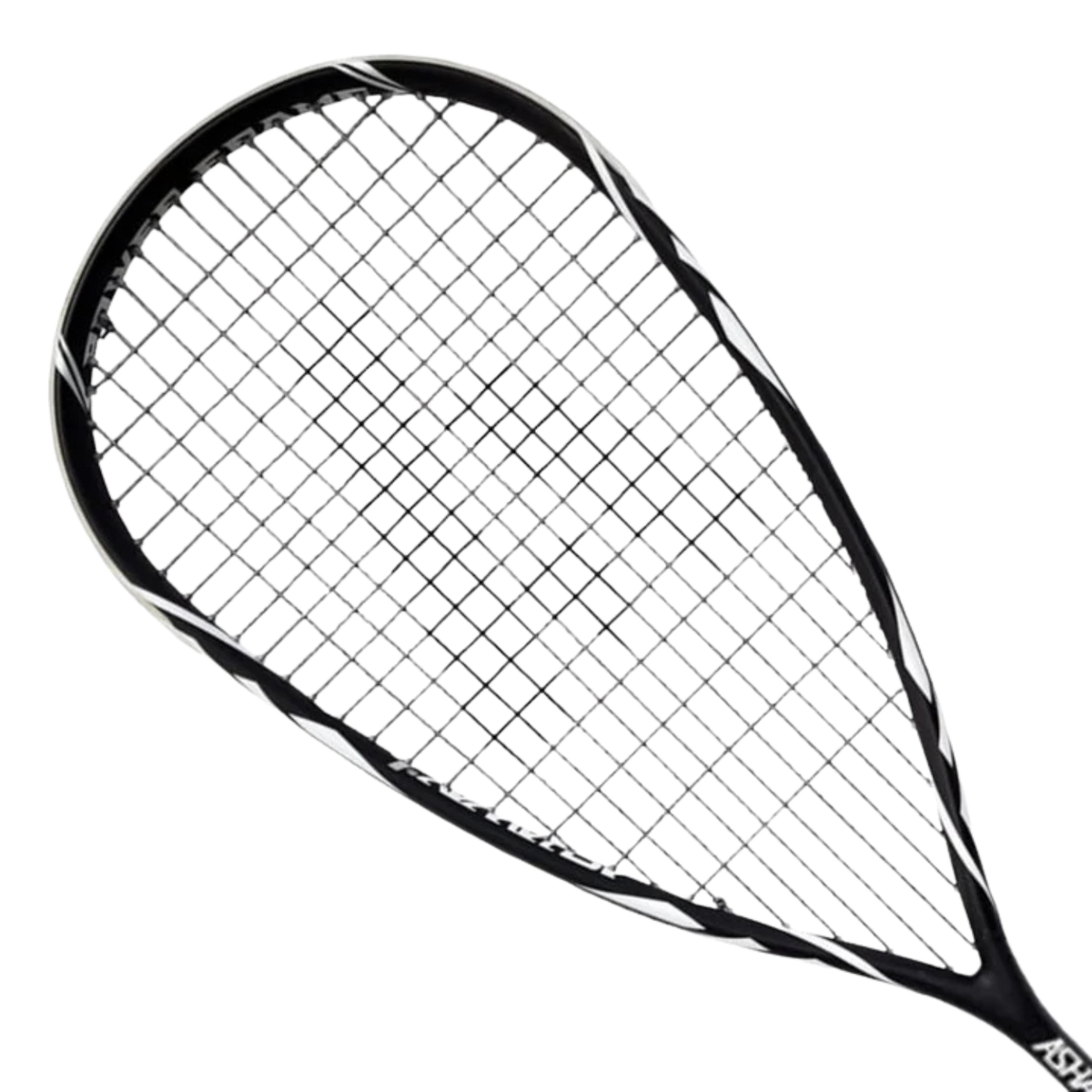 Ashaway PowerKill Meta XBC (Black/White) Squash Racket 135g, back view