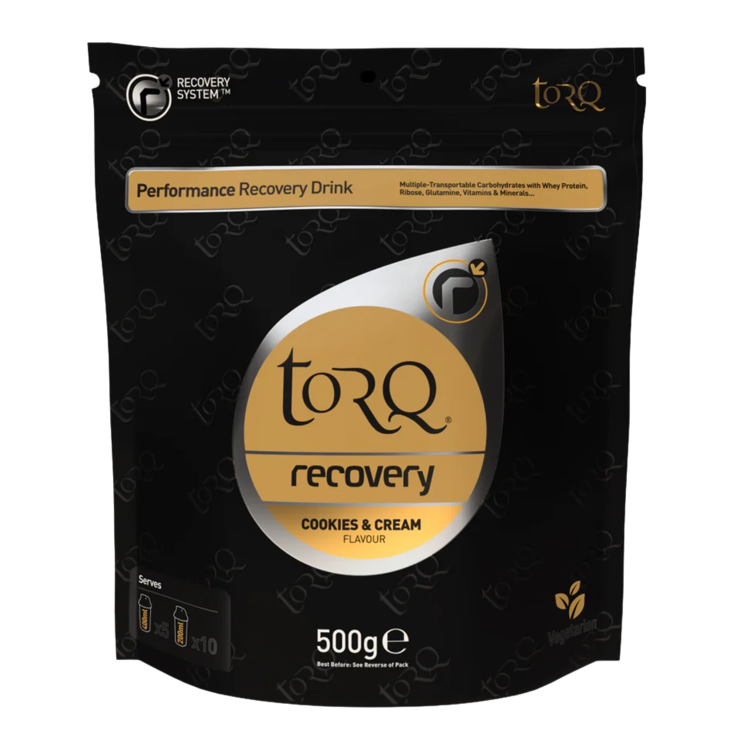Torq Recovery Drink 500g - Cookies and Cream Nutrition Torq