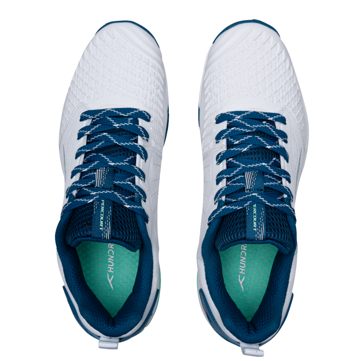 Hundred Hypercourt Badminton Shoes - White Badminton Shoes Hundred