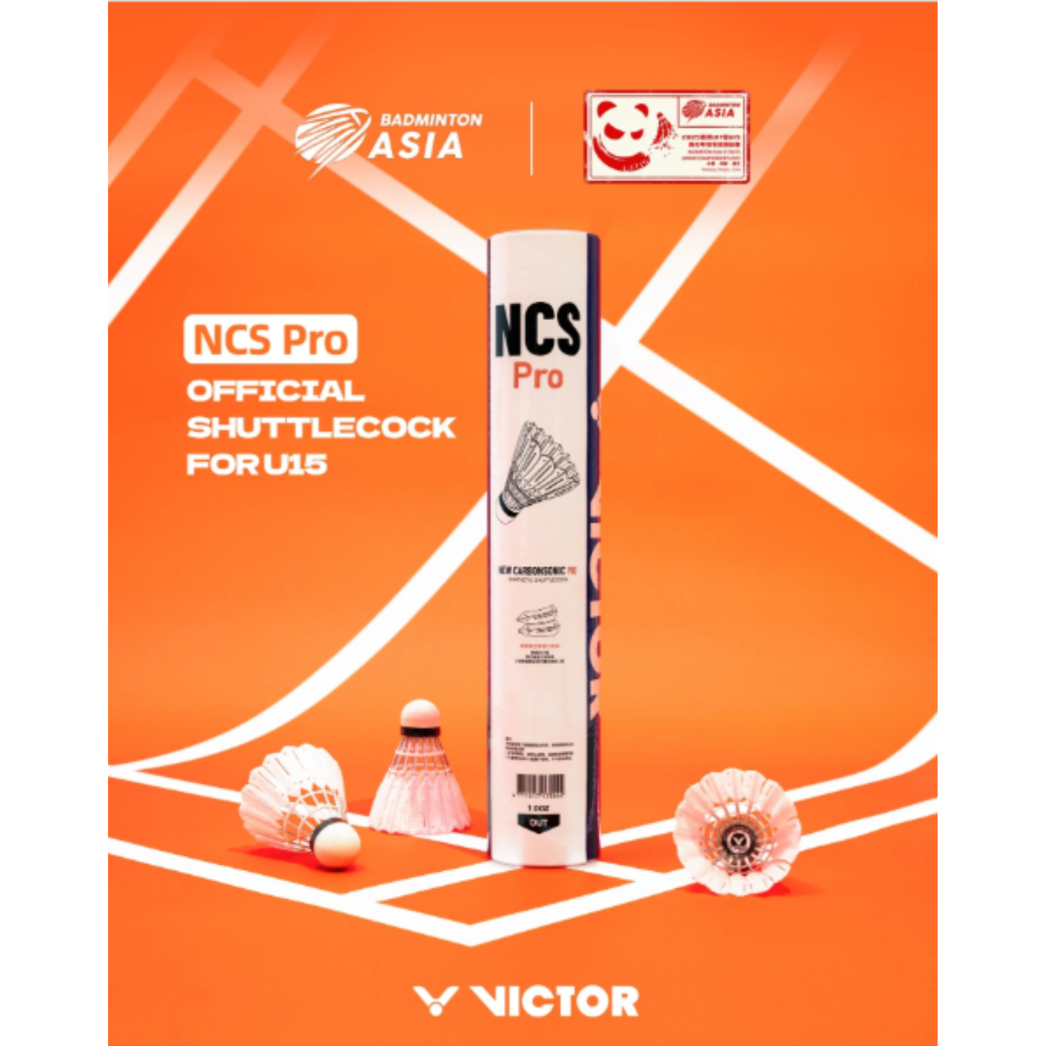 Victor New CarbonSonic Pro Artificial Feather Shuttles NCS Pro - From £19.80 Synthetic Shuttle Victor