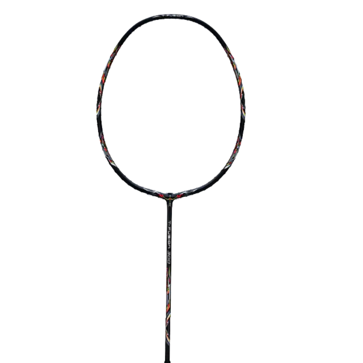 Hundred T-Fusion 300 4U Badminton Racket - Black Badminton Rackets Hundred