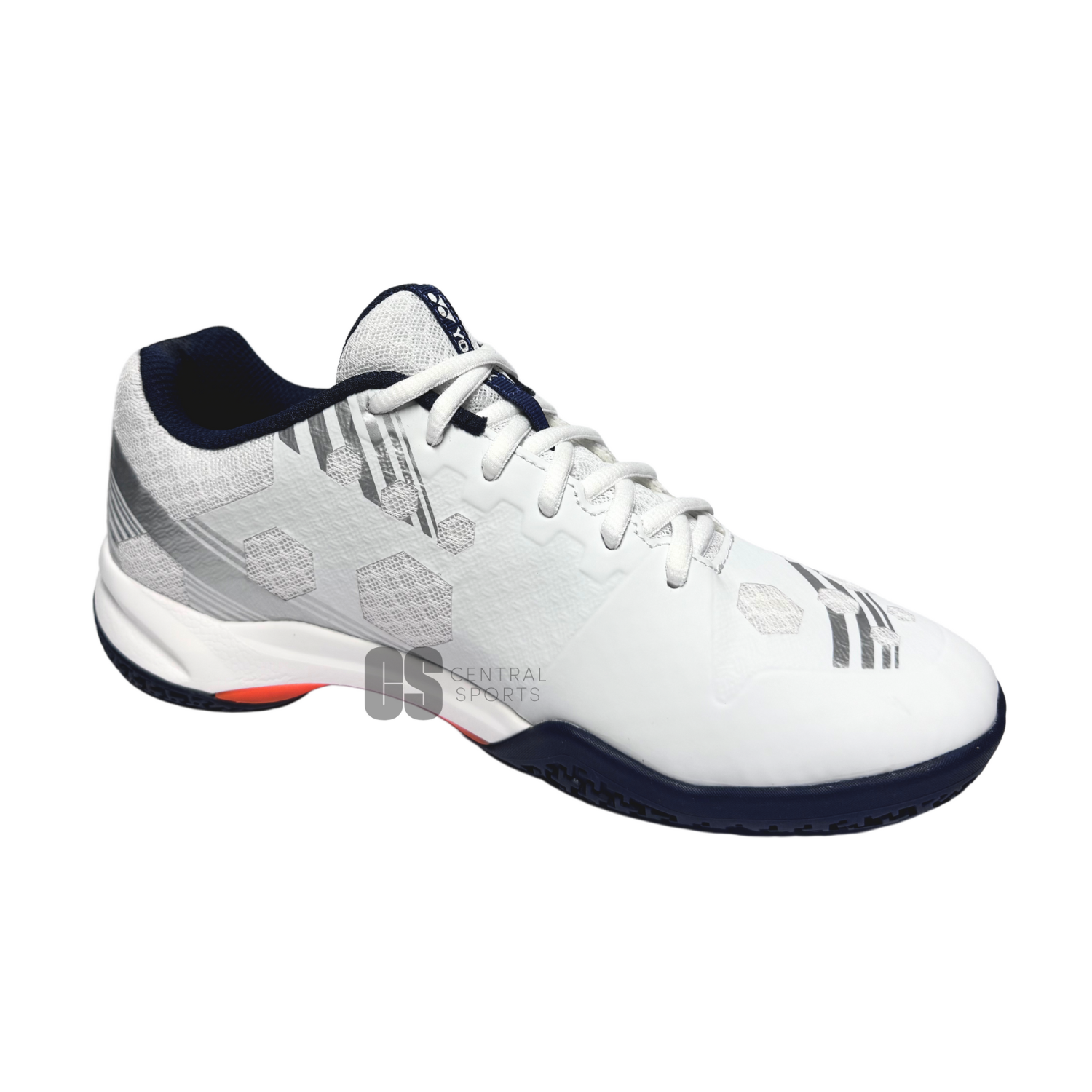 Yonex Power Cushion Strider Beat SHBSB1EX Badminton Shoes Mens (White/Orange) Badminton Shoes Yonex