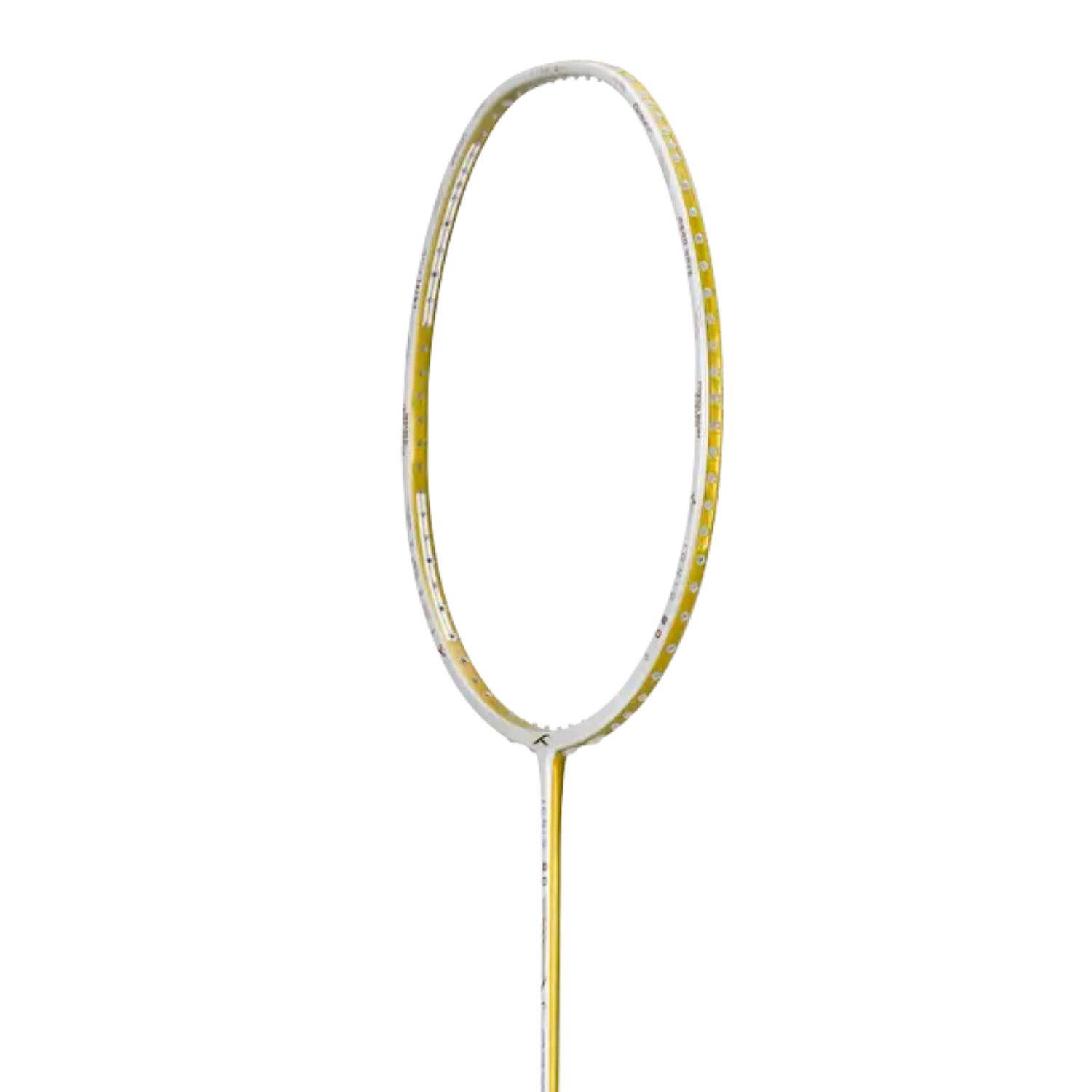 Hundred Ioniq 80 Limited Edition 4U Badminton Racket - White/Gold White Gold 4U5 Badminton Rackets Hundred