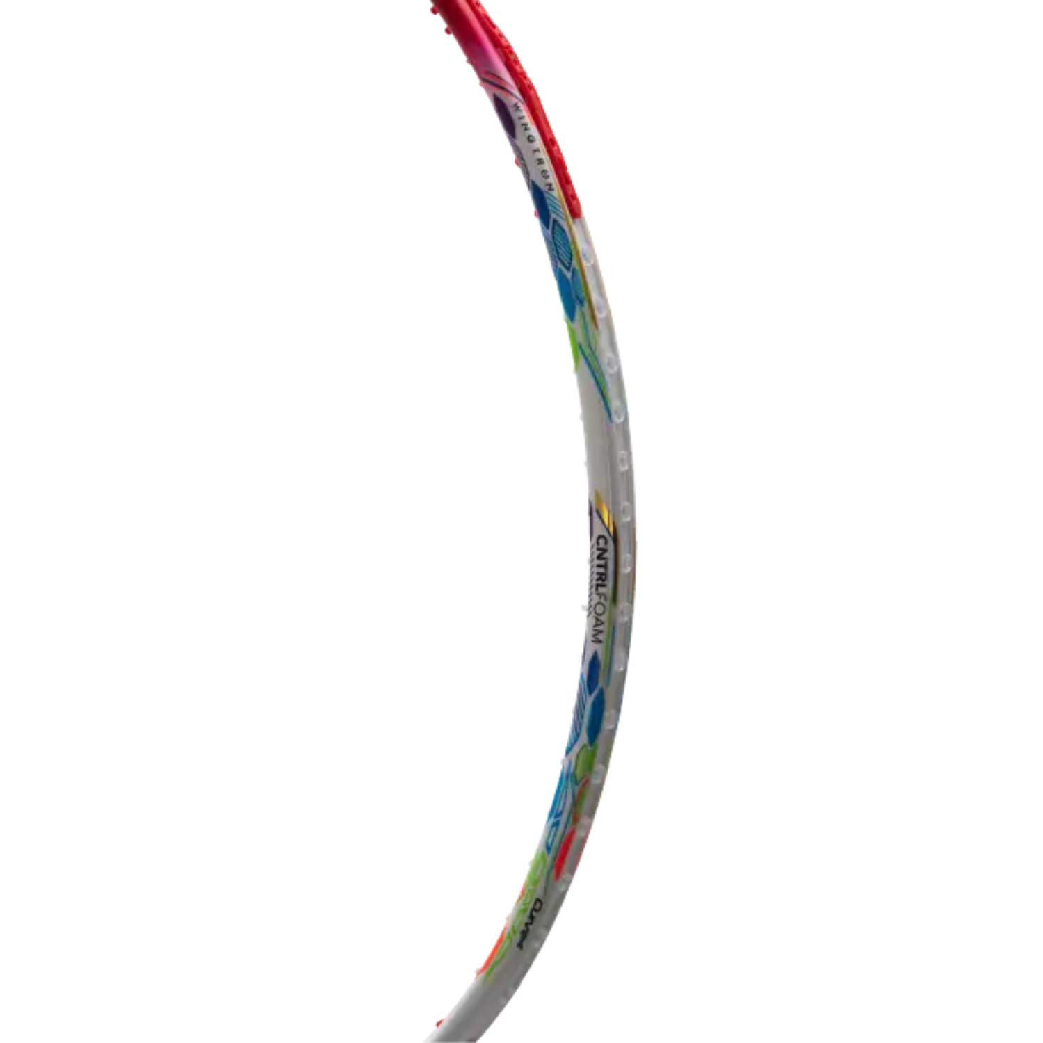 Hundred Flutter 7 Attack 4U Badminton Racket - White/Red Badminton Rackets Hundred