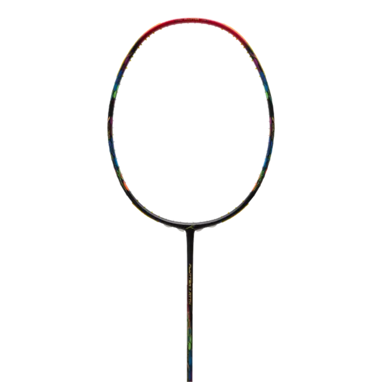 Hundred Flutter 7 Attack 4U Badminton Racket - Black/Red Black Red 4U6 Badminton Rackets Hundred