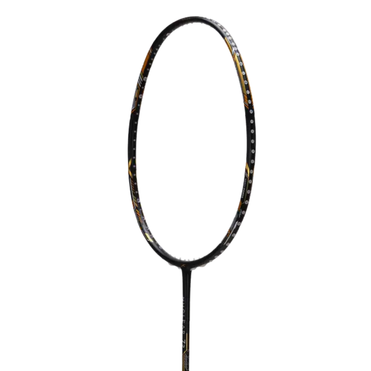 Hundred Nuclear 72 Badminton Racket, Black/White/Gold, packaging view