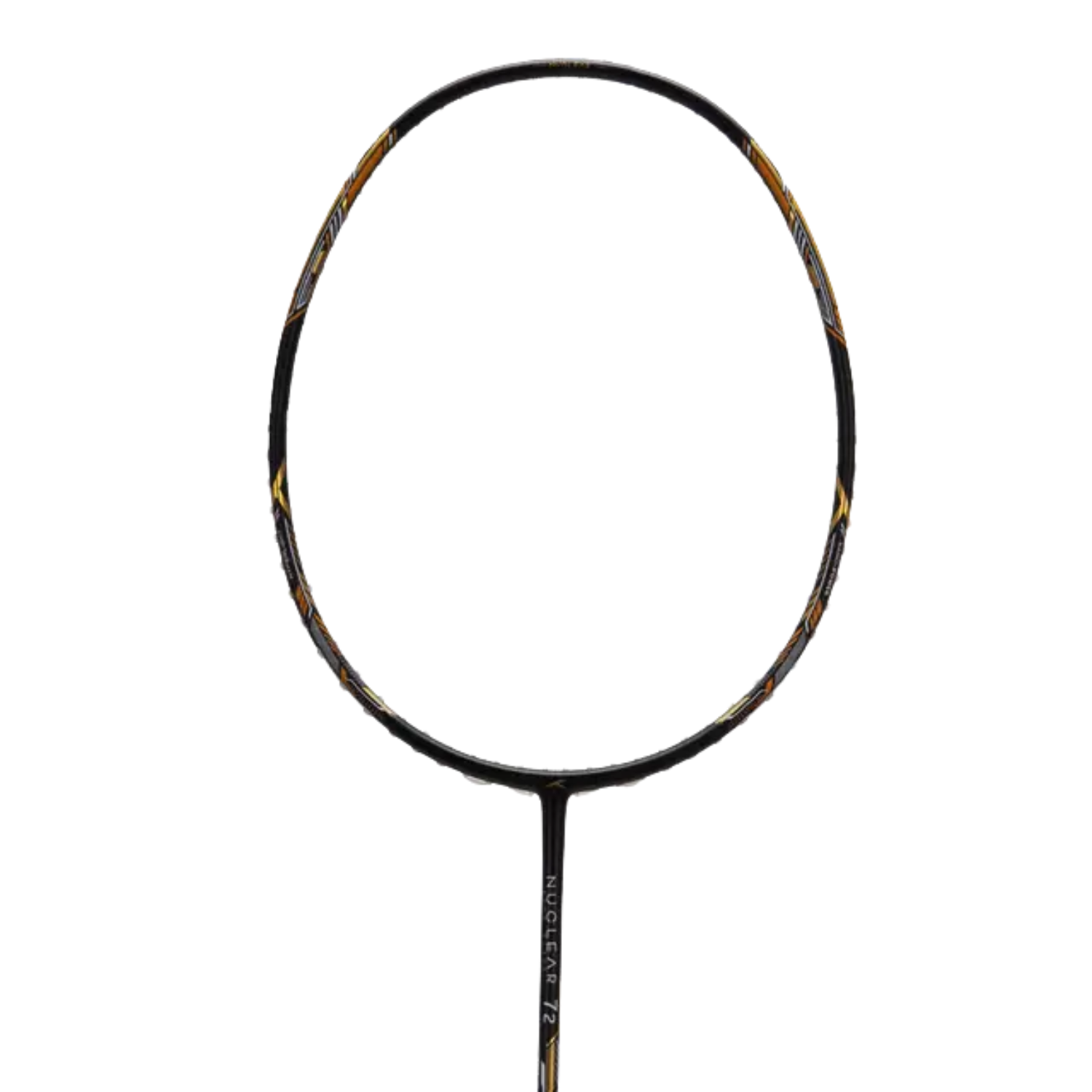 Hundred Nuclear 72 6U Badminton Racket - Black/White/Gold Badminton Rackets Hundred
