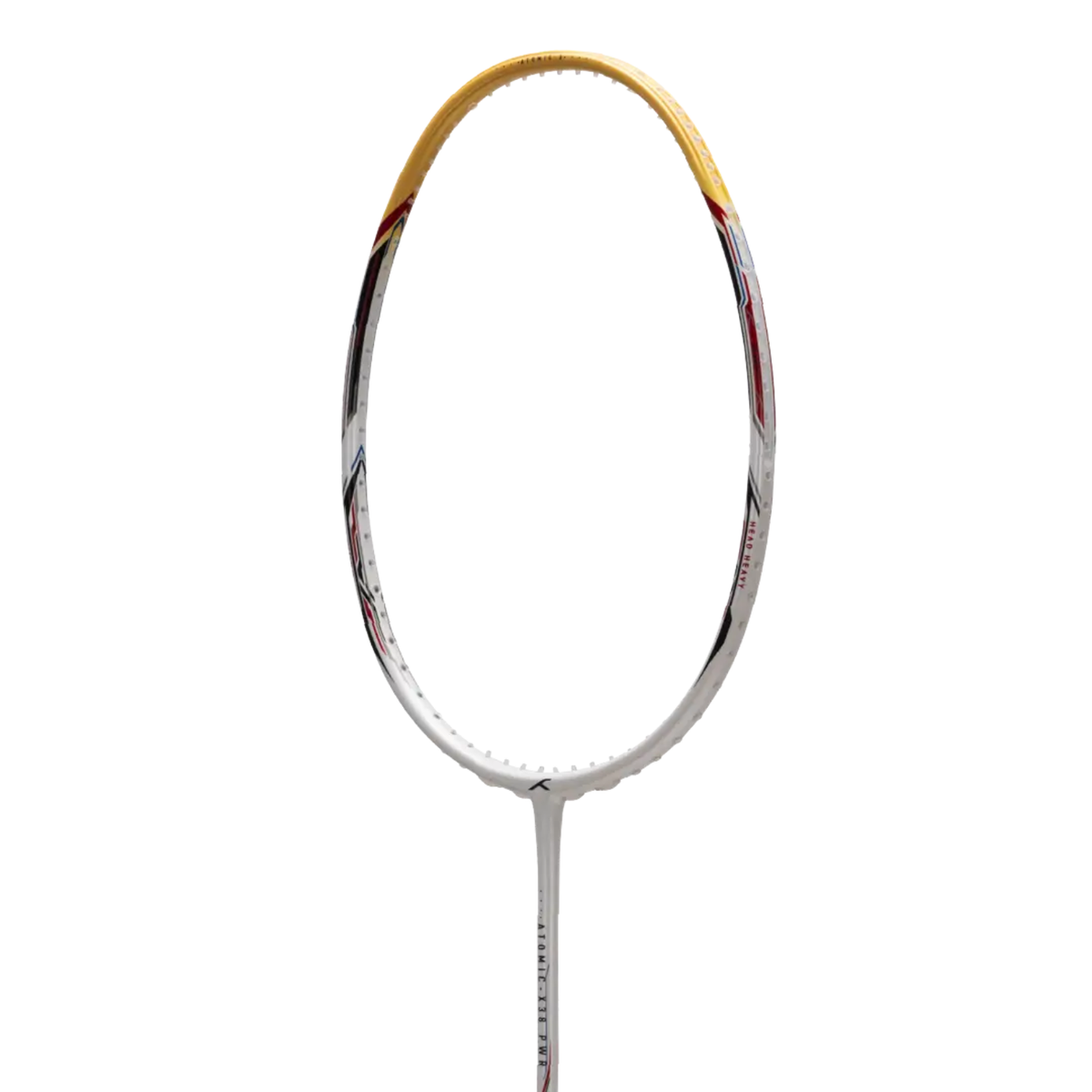 Hundred Atomic X 38 Power Badminton Racket, White/Gold, alternative view