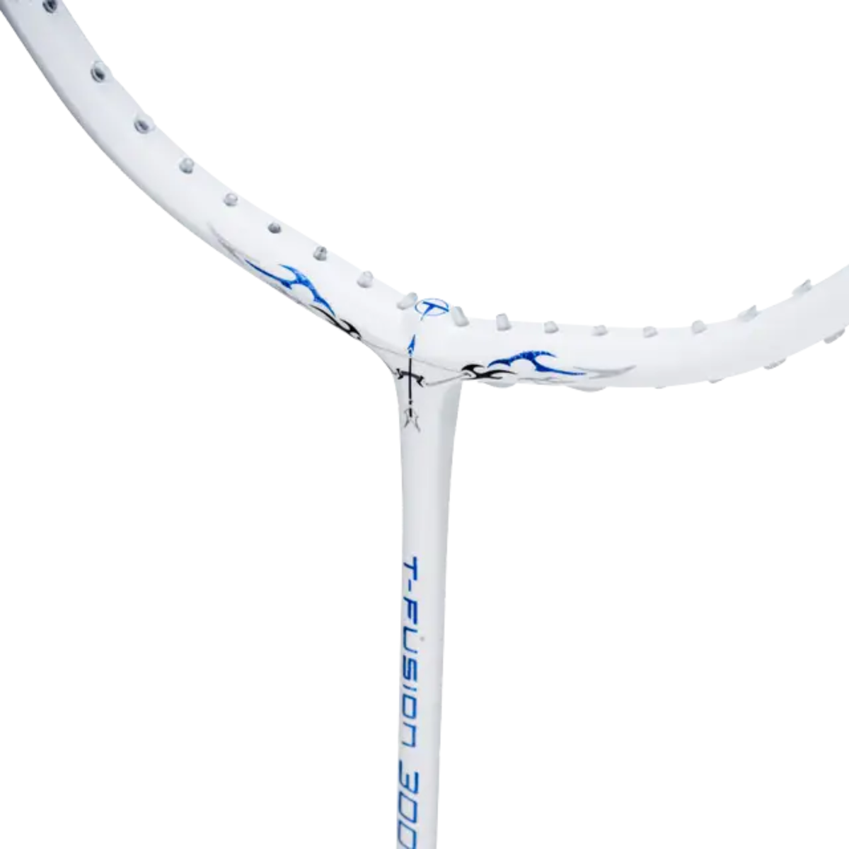 Hundred T-Fusion 300 Badminton Racket, White, packaging view