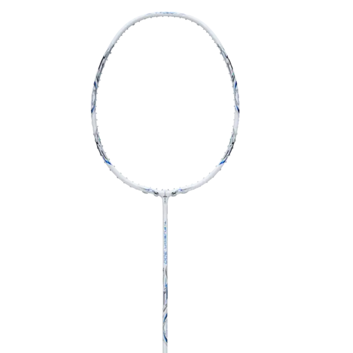 Hundred T-Fusion 300 Badminton Racket, White, detail view