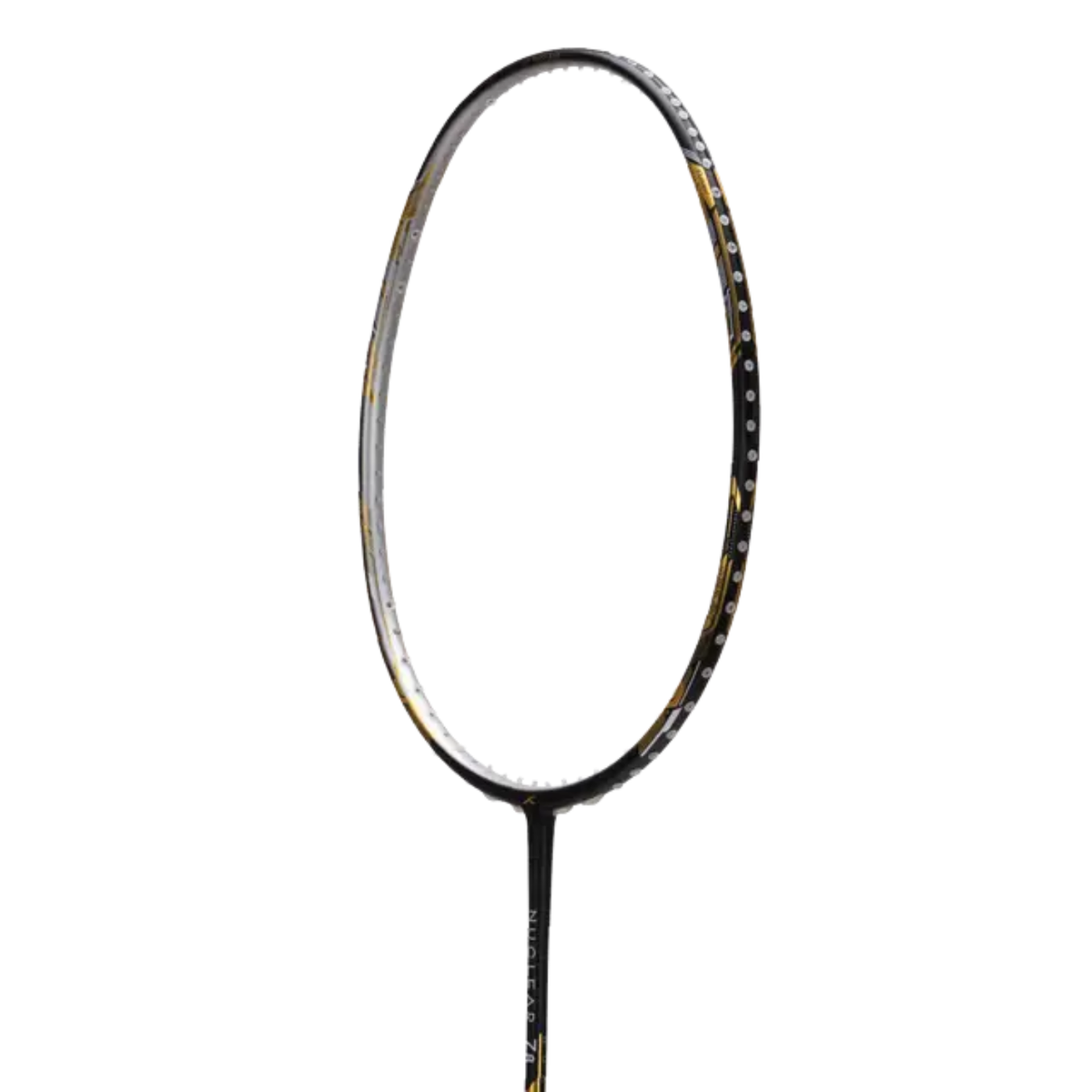 Hundred Nuclear 78 5U Badminton Racket - Black/Gold Badminton Rackets Hundred