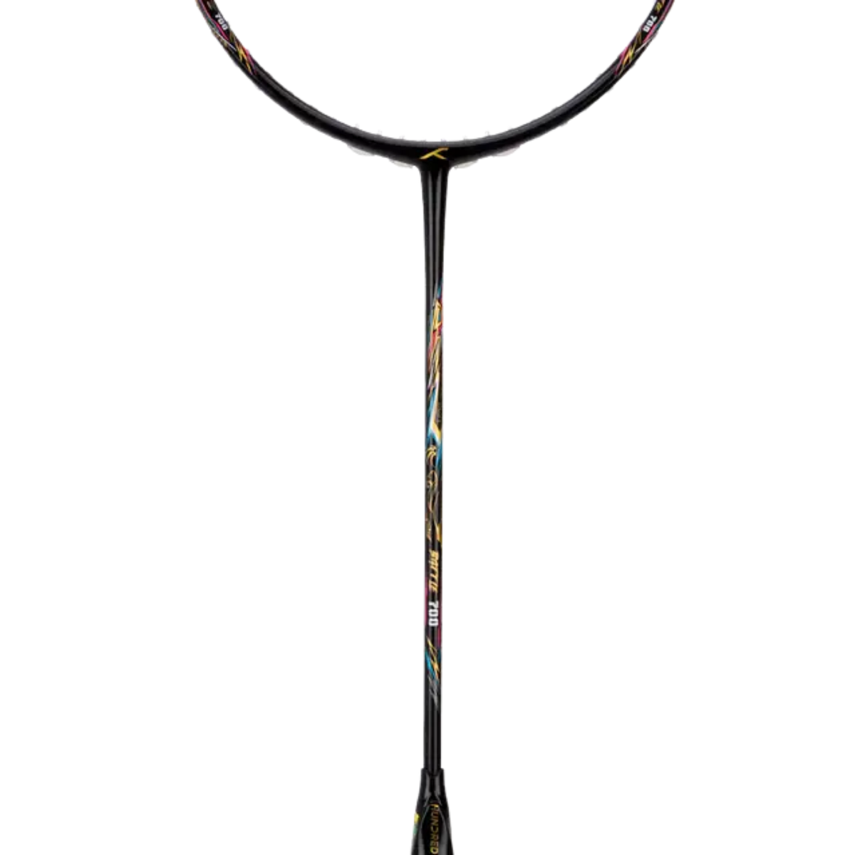 Hundred Battle 700 Badminton Racket, Black/Gold/Blue, alternative view