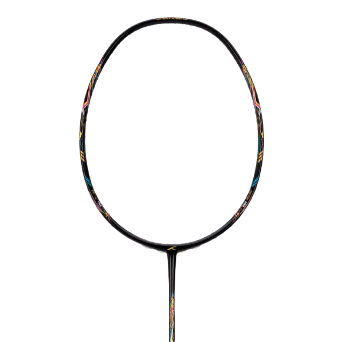 Hundred Battle 700 Badminton Racket, Black/Gold/Blue, detail view