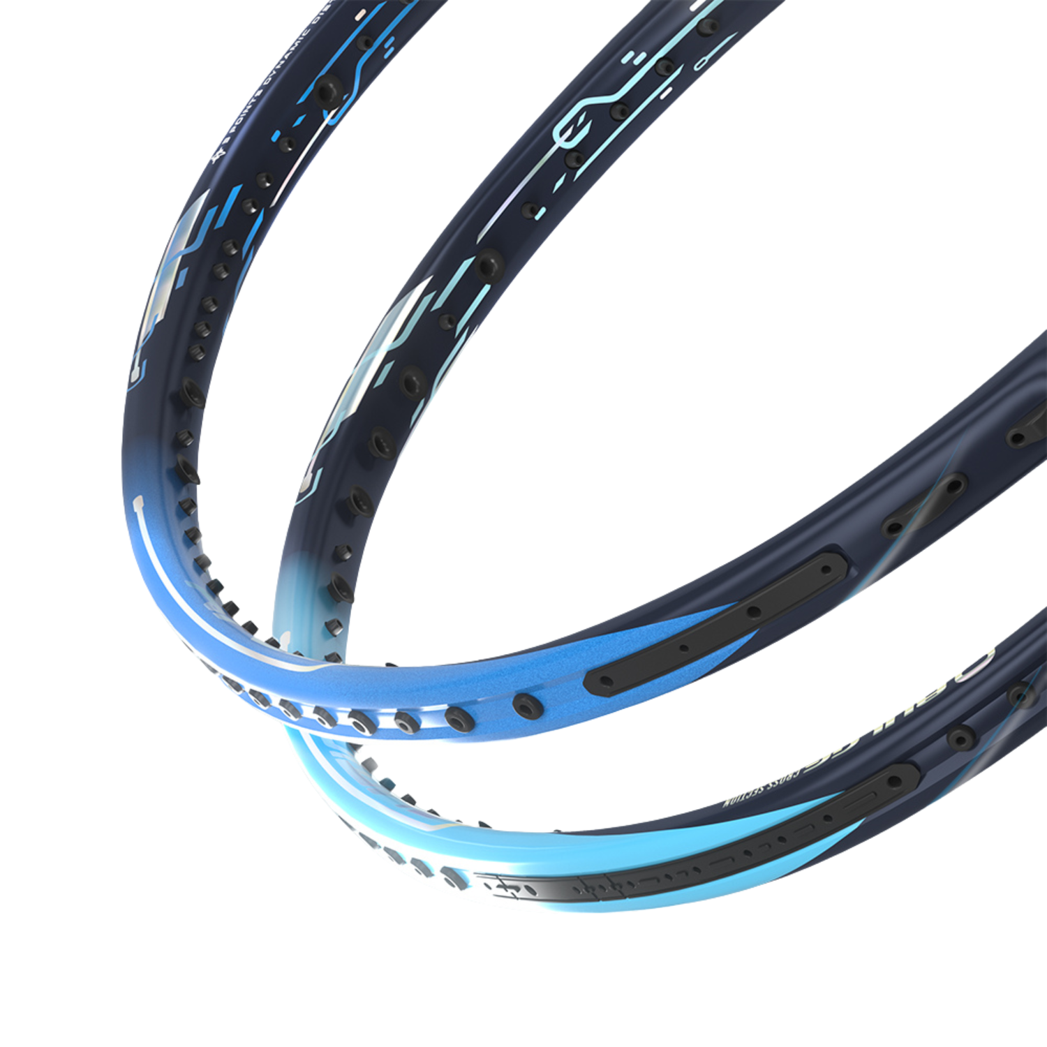 Jnice Elastic Force Tour 4U Badminton Racket Unstrung - Blue/Black Badminton Rackets JNICE